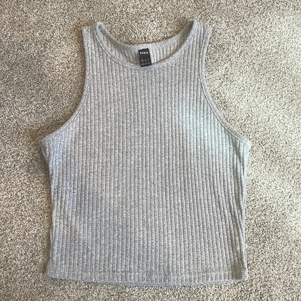 NWT Solid Ribbed Racerback Tank Tank - Picture 2 of 7